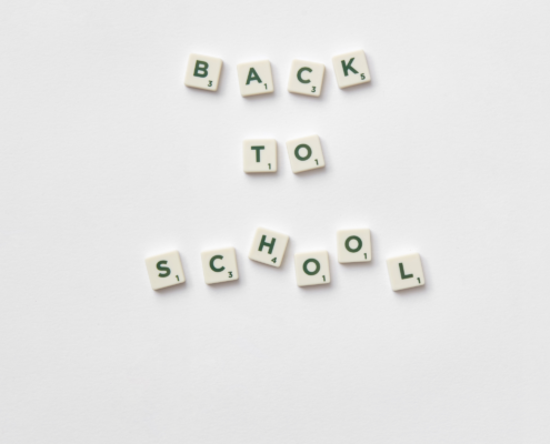 Schriftzug "back to school"